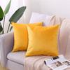45x45cm Solid Color Luxury Velvet Throw Pillow Case Sofa Car Seat/Back Lumbar Cushion Cover Home Decor Bed Soft