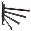 Black Swivel Towel Rack Aluminum Towel Holder Swing Arm Towel Rack  Bathroom Kitchen Laundry Room