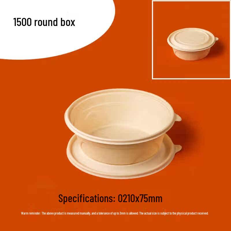 Disposable Eco-Friendly Corn Starch Round Food Container