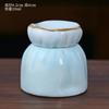 Compact Ceramic Storage Jar Powder Bottle Small Tea Caddy Rouge Jar Balm Sealed Jar Ointment Jar Storage Jars Home Storage Products