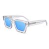 Luxury Vintage Black Square Oversize Sunglasses Acetate Polarized Custom Logo Thick Sun Glasses for Men Women Transparent