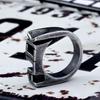 Beier Retro Titanium Steel Men's Letter Ring