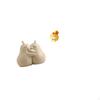 Hugging Pear Book Stand Ceramic Bookend Cartoon Snake Statue Decorative Figurine Resin Tabletop