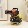 Horror Chainsaw Duck Figurine Small Resin Duck Statue Collectible Funny Duck Sculpture for Dashboard Home Office Desktop Decor
