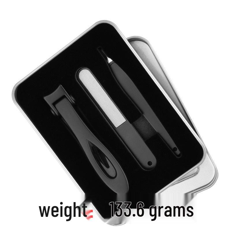 Large Anti-Splash Stainless Steel Nail Clippers - Manicure Set for Thick Toenails