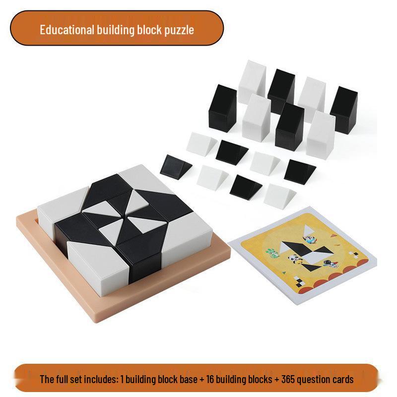Educational Desktop Puzzle: Cultivate Children's Imagination & Parent-Child Interaction with Hidden Building Blocks