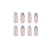 Light Purple Full-Diamond Ballet Nail Art Stickers - Removable False Nails