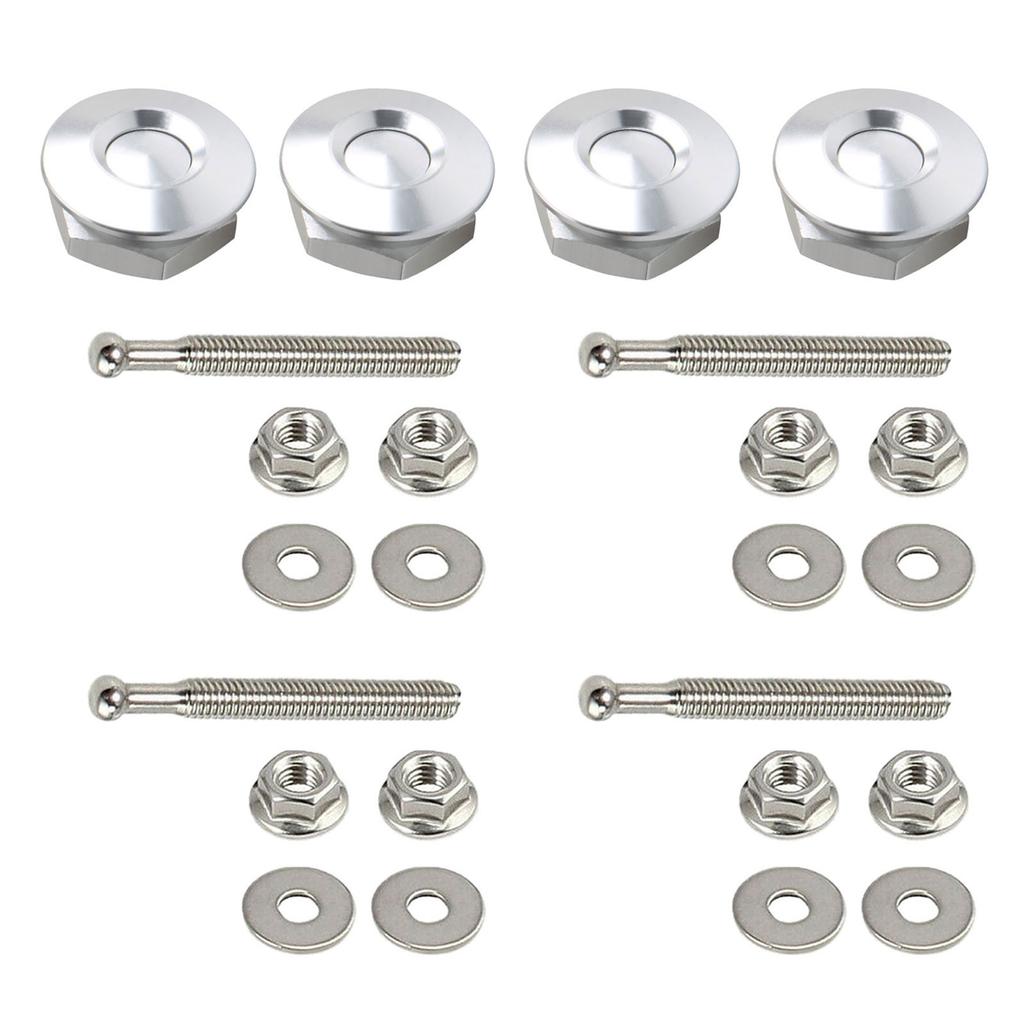 Vehicle Hood Pins Lock Clip Aluminum Car Bumper Hood Pin Quick Hood Pins Lock Quick Release Fasteners Lock