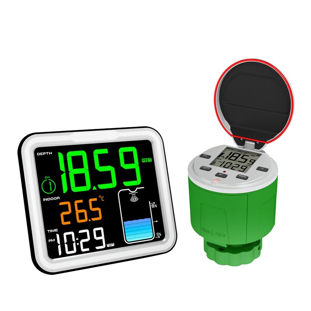 Ultrasonic Level Gauge Wireless LCD Display IP68 Water Tank Liquid Meter Solar Powered 150M Remote Monitoring