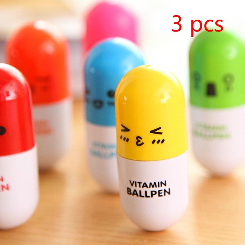 

Шариковая ручка-таблетка Офисные и школьные принадлежности Школьные принадлежности Канцелярские принадлежности Набор шариковых ручек 3 шт. случайный выбор 3 pcs random