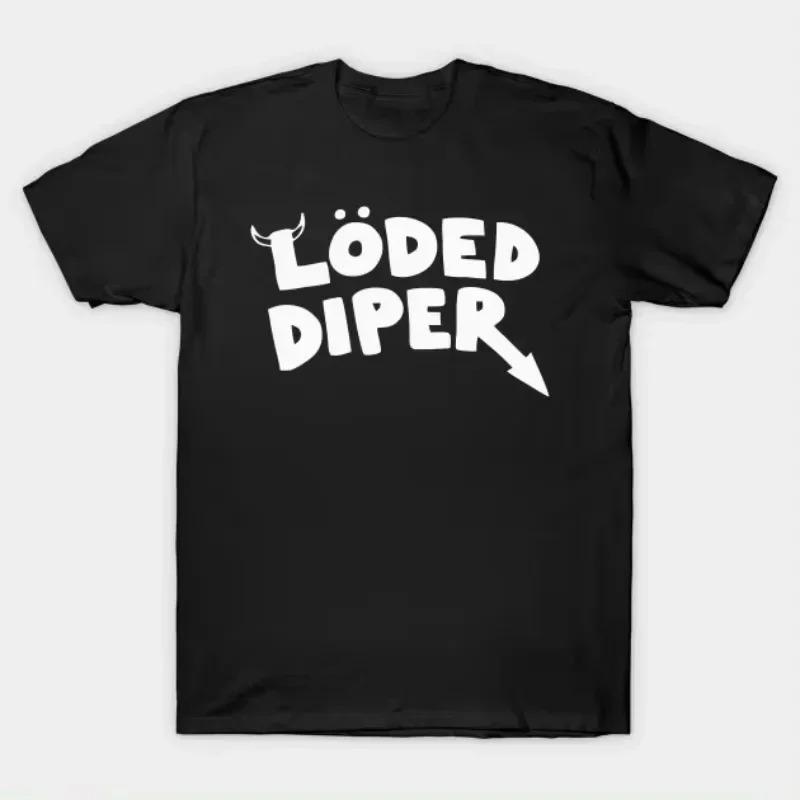 Funny Clothes LODED DIPER DIARY OF A WIMP KID Printed Tshirt Tops Men Women Summer Comfortable Tops Unisex Street Fashion