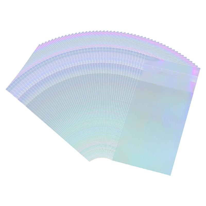

50pcs Sealed Poly Mailers Rainbow Foils Envelopes Self Adhesive Bags For Sturdy And Waterproof Gift Packaging