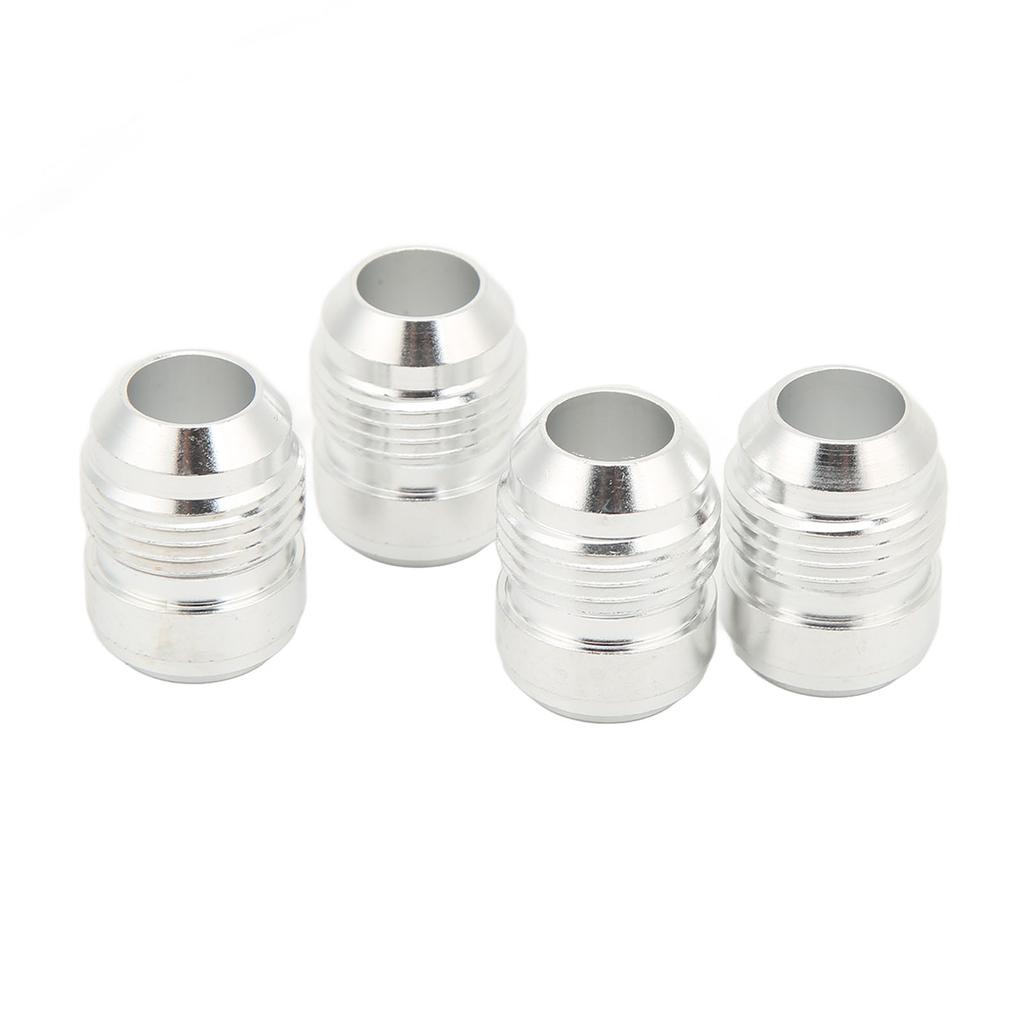 4 Pcs 10AN Weld On Bung Fitting 34in Thread Aluminium Alloy Male Hose Pipe End Adapter