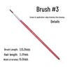 17dílná sada štětců na malování na obličej: Háček Lajna, Ražba, Řada, Plochý kšilt, Šikmý kšilt, Štětce na okvětní lístky
