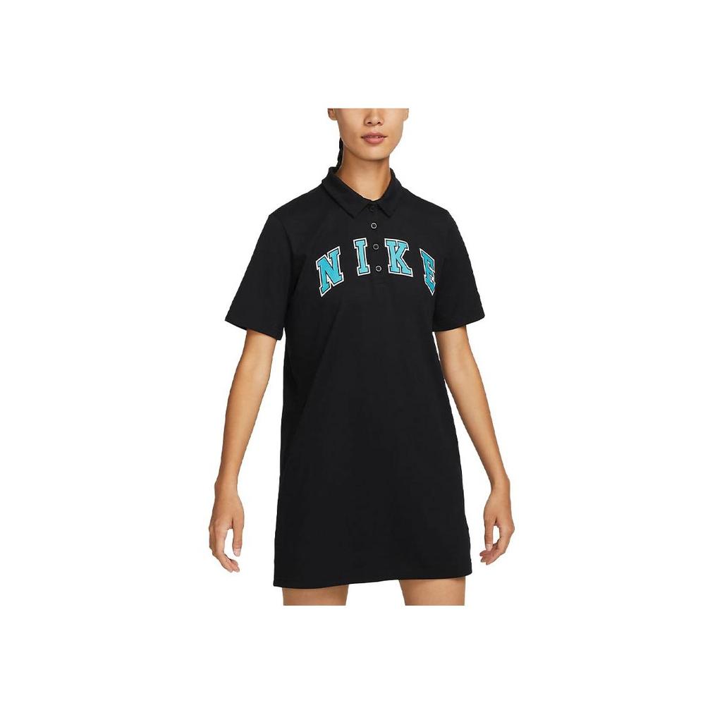 New Nike Short Sleeved Dresses Women's Black FQ7010-010