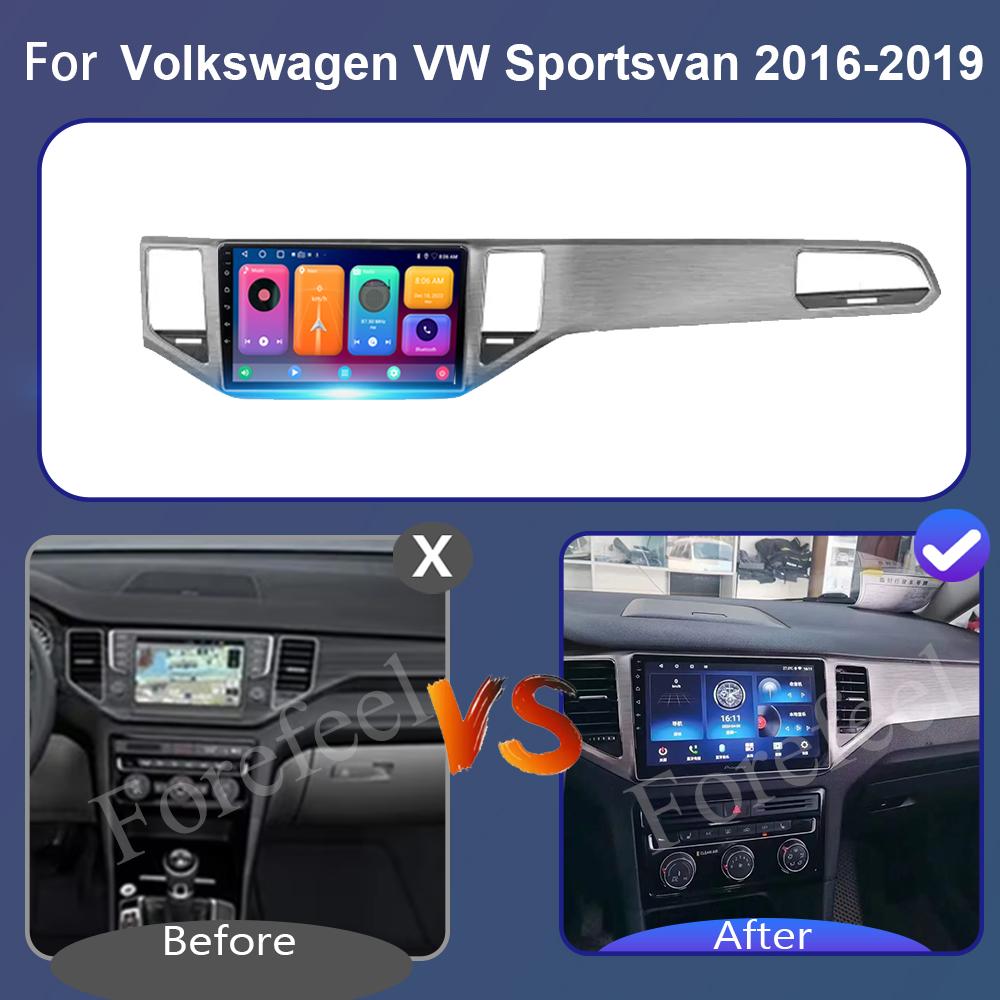 Unitate Auto Android 14 Pentru Volkswagen VW Sportsvan 2016-2019 Radio Player Multimedia 5G WIFI Navigație GPS NU 2Din Carplay