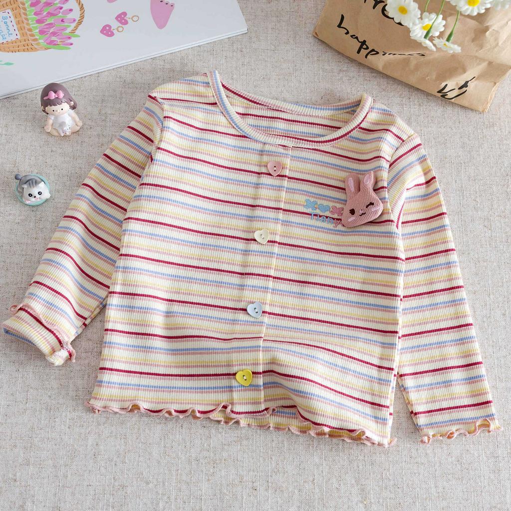 Girls' Spring and Autumn Wear Fashionable 2026 New Children's New Little Girl Baby Versatile Casual Pullover Long Sleeve Top