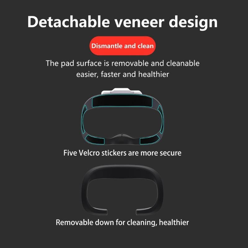 Ochranný polštářek s nastavitelným chráničem očí s chladicím systémem, prodyšný kryt obličeje pro VR headsety Q 2