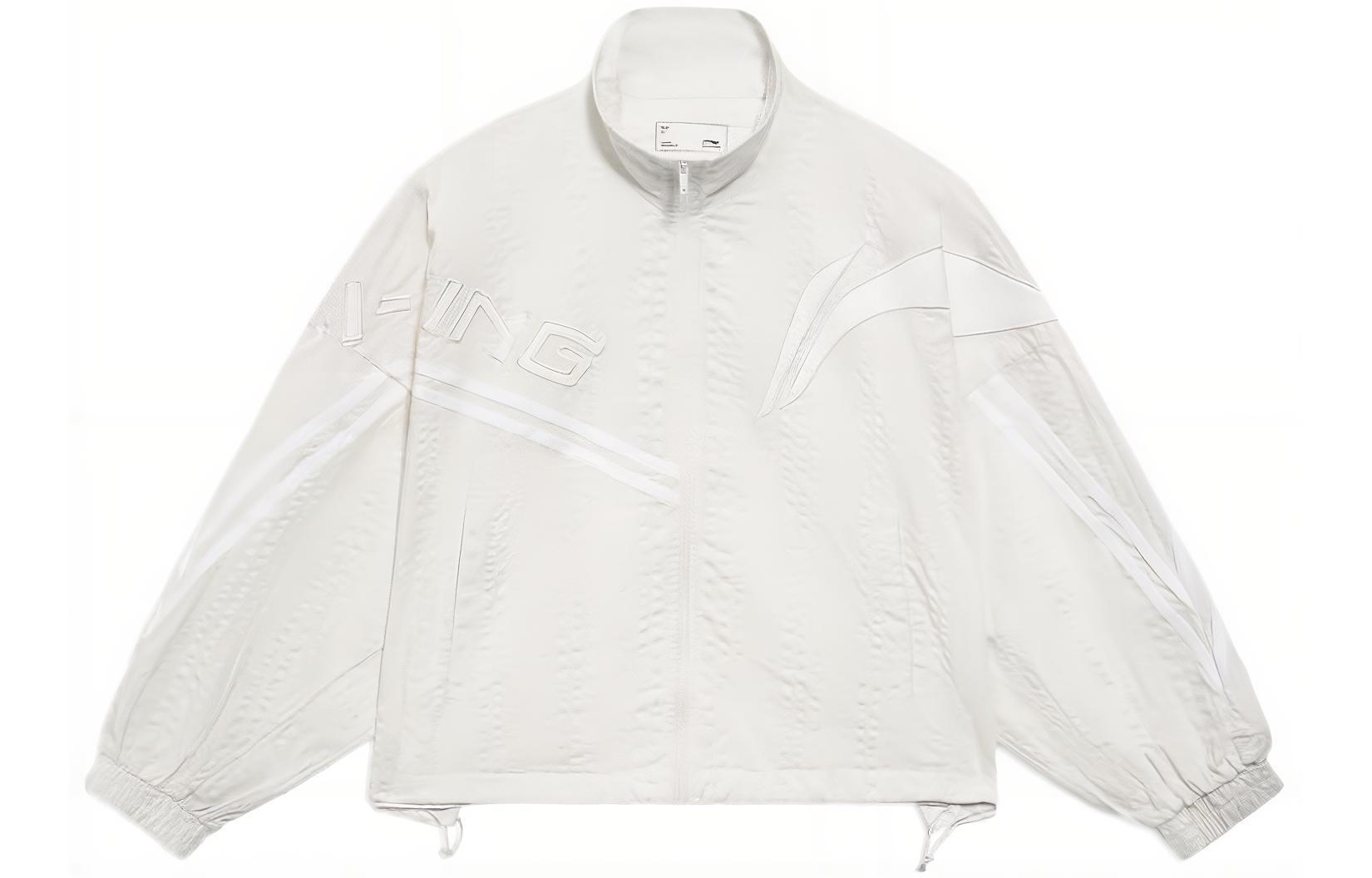 Li Ning Sports Life Collection Jacket Women s Mist White AFDS344-2 XL