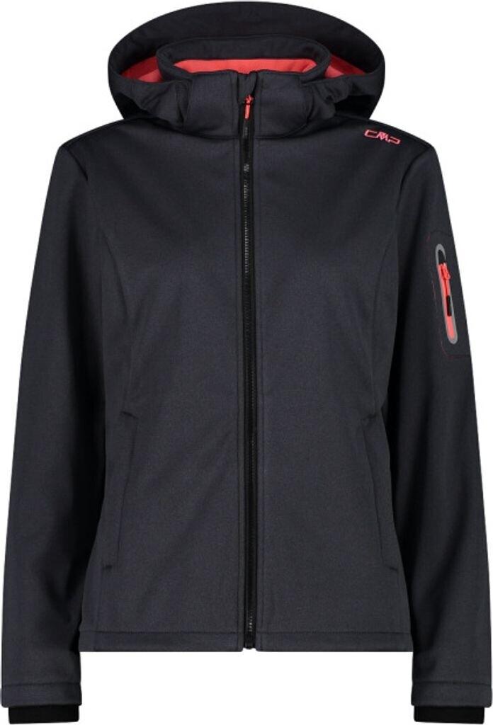 CMP Softshell Jacket Zip Hood Women (39A5006M) Women's Melange Softshell Jacket (39A5006M) Anemone Mel/festival