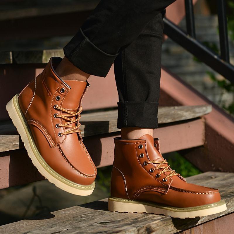 British Martin Boots Plus Size Autumn and Winter Boots Military Boots High-top Outdoor Desert Boots
