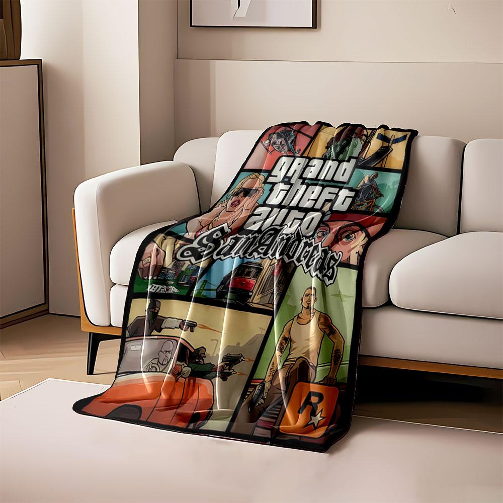 

Stylized urban crime scenes with bold illustrations and dynamic characters. for all seasons blanket lunch break throw gift 80cm x 120cm