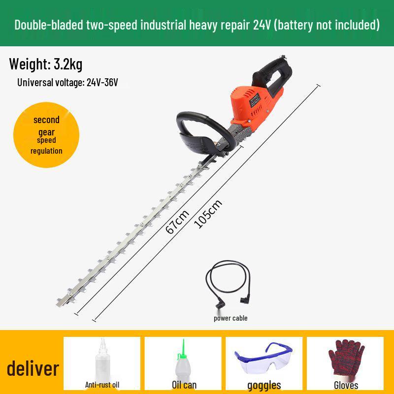 Cordless Lithium Battery Electric Hedge Trimmer Backpack - High Power Garden Pruning Machine for Tea Leaves, Tea Trees, and Branches