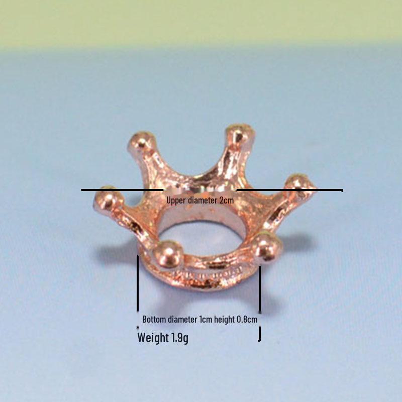 Crystal Ball Mini Base with Metal Violent Bear Crown: Handmade Accessories & Crafts for Gifts and Decoration.