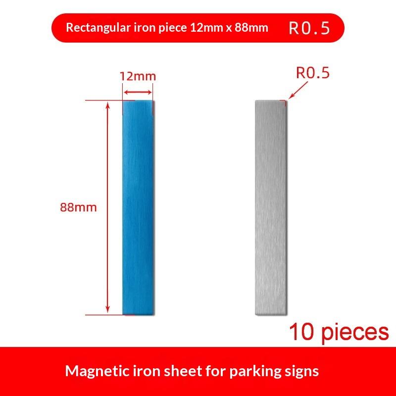 Self Adhesive Magnetic Metal Strips 10Pcs Non Scratch for Car Parking Sign Phone Mount Furniture Accessories