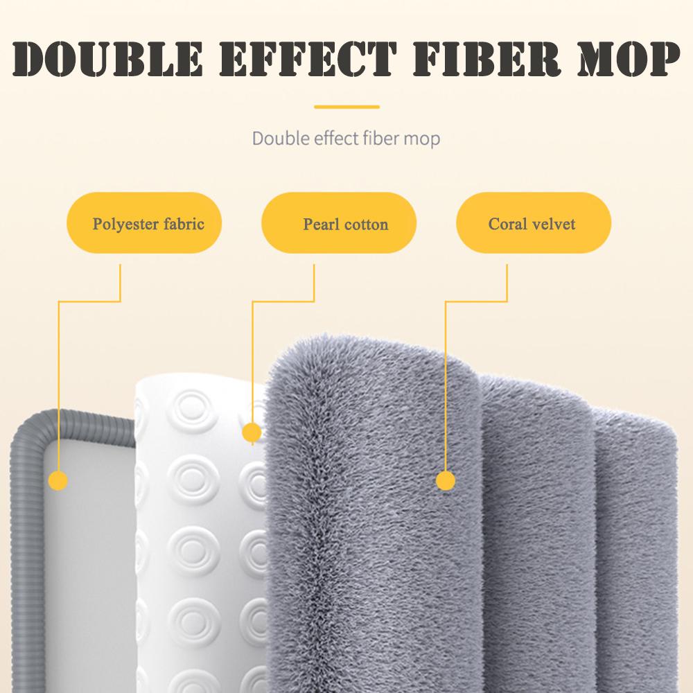 Household Large Flat Mop Floor With Bucket,360° Rotatable Cleaning Mop for Wash Floor,Home Labor-Saving Mopping Tool for Kitchen