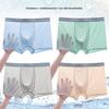 Big Size Men's Summer Ultra Thin Ice Silk Air Hole Cool Feeling Quick Dry Boxer Briefs