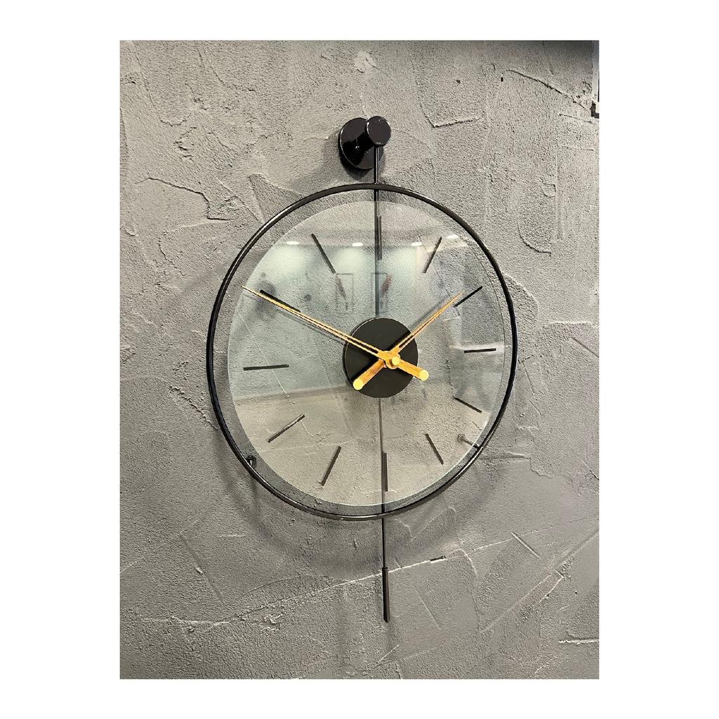 - Set Of 3 Black Massive Steel Case Metal Wall Clock, Modern Decorative Metal Wall Clock