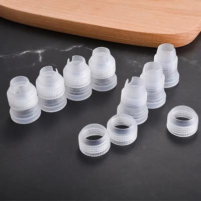 10Pcs/lot Plastic Decorating Mouth Converter Adapter Confectionery Pastry Tips Connector Nozzle Sets Cake Decoration Tools