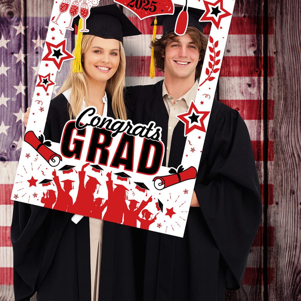 2025 Graduation Decoration Paper Photo Frame Photography Props Graduation Celebration Party Supplies