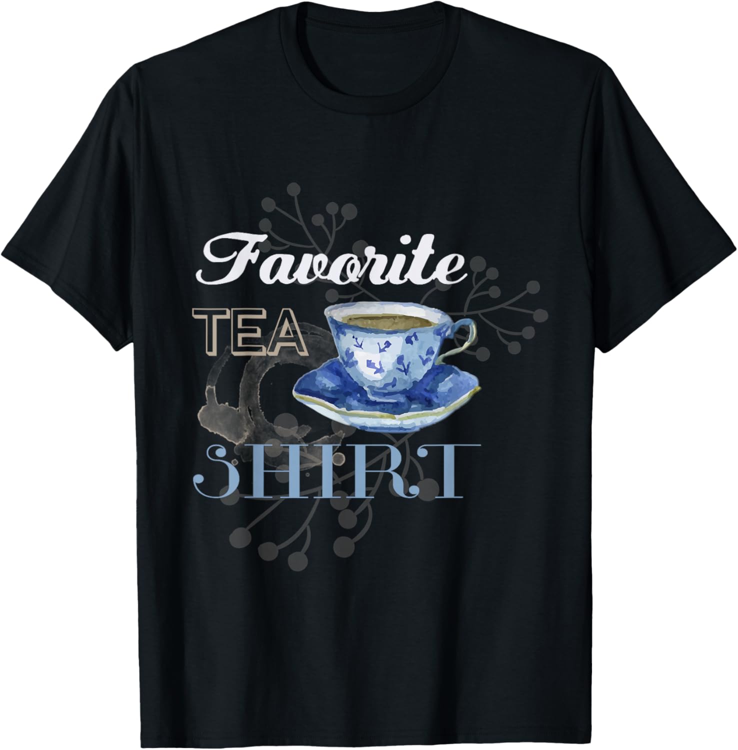 This is My Favorite Tea Shirt Funny Cute Cup of Tea T-Shirt Unisex T-Shirt XXXL
