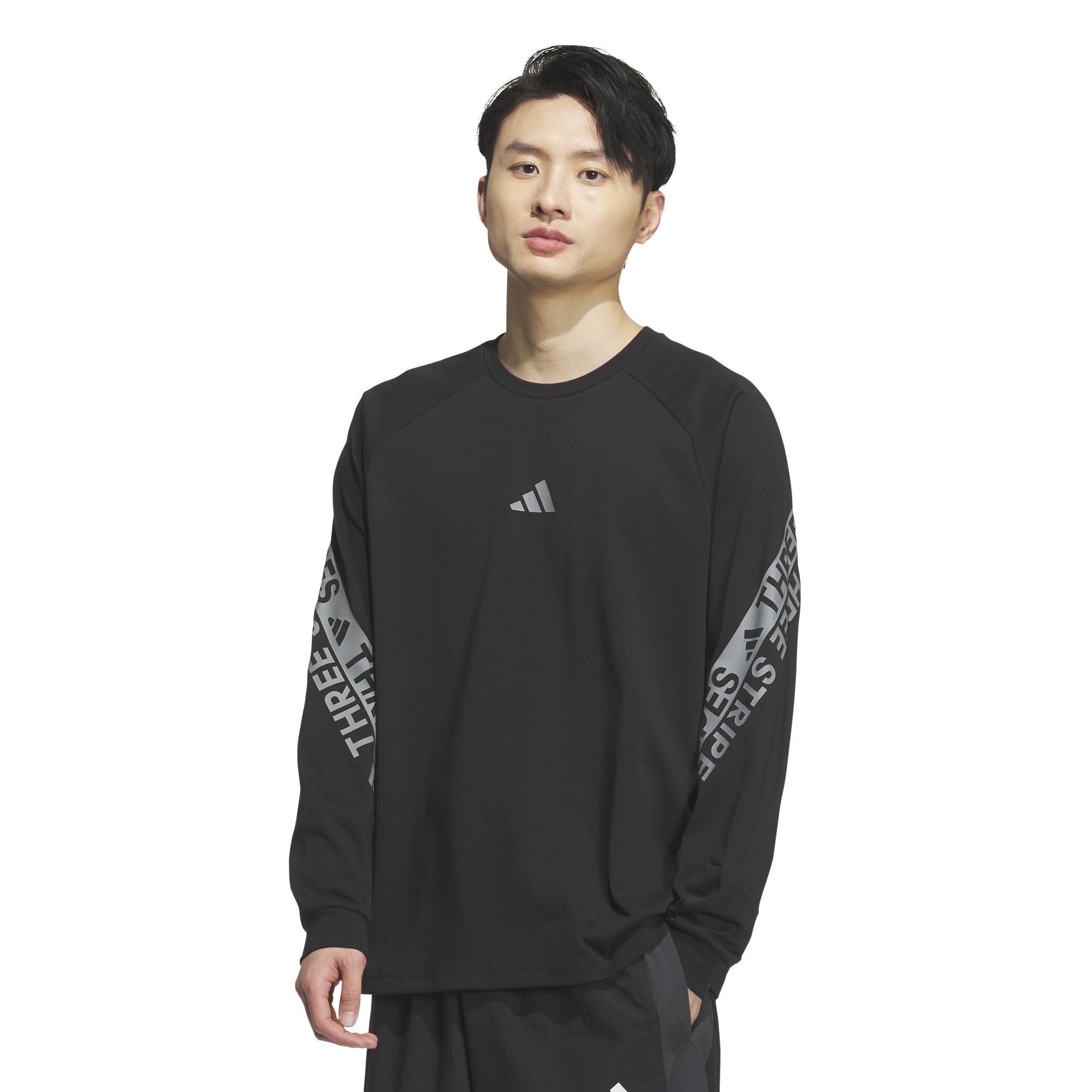 

Adidas Word Long Sleeve Black Size QF125 Men s T-Shirt, (KB3660), L,
