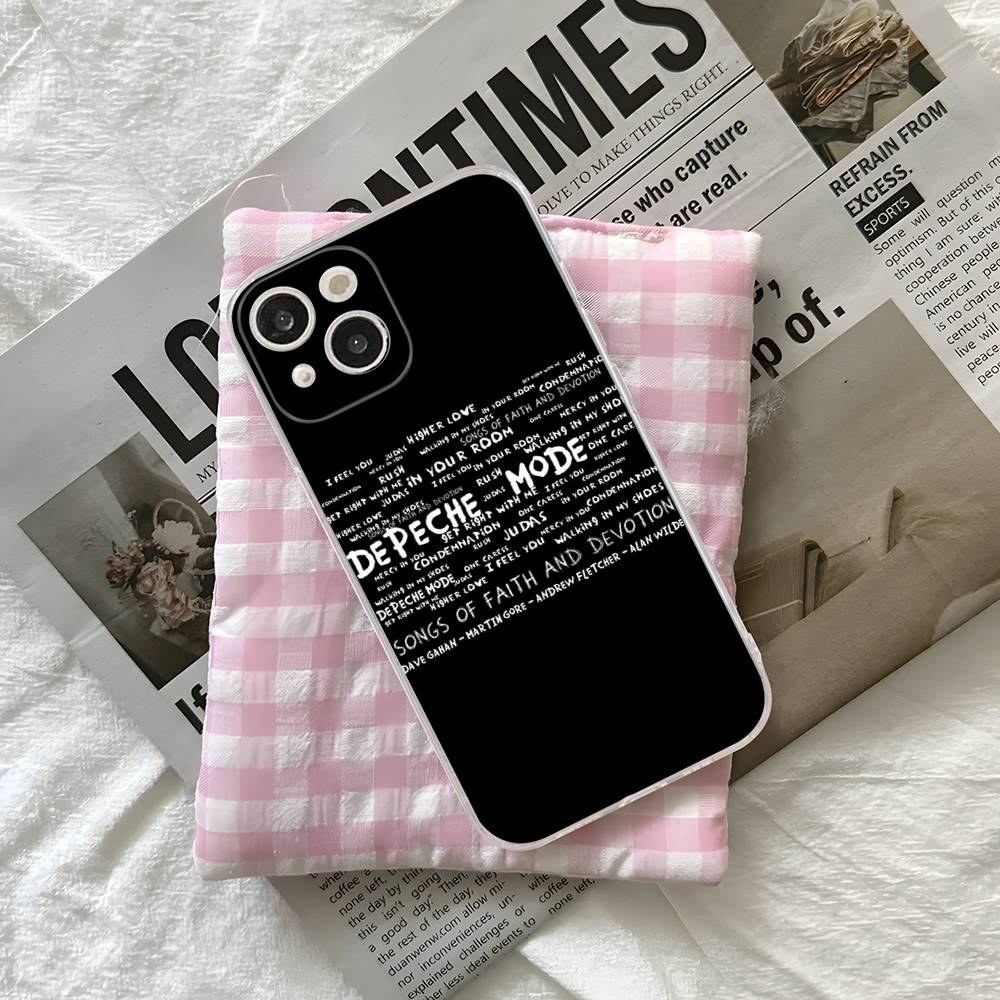 

D-Depeche Mode Rock-ES Band Phone Case For iPhone 17 16 14 11 12 13 15 Pro Max 14 Plus 17 Air Cover iPhone 14pro max