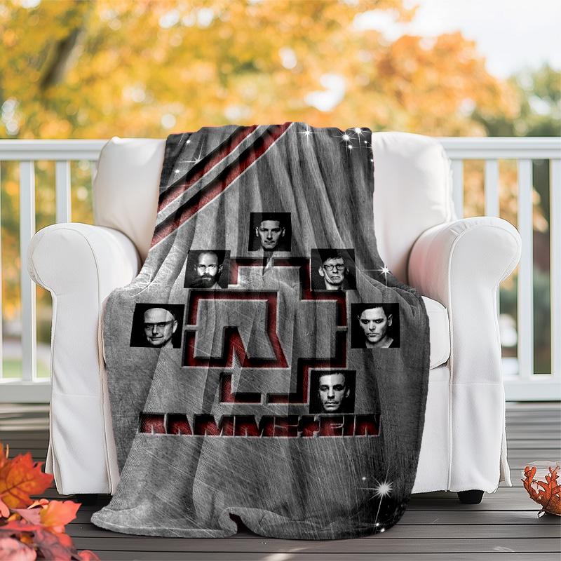 Till Lindemann, lead singer of the German heavy metal rock band Rammstein, blanket for warmth, home decoration for siesta, flannel blanket Y5