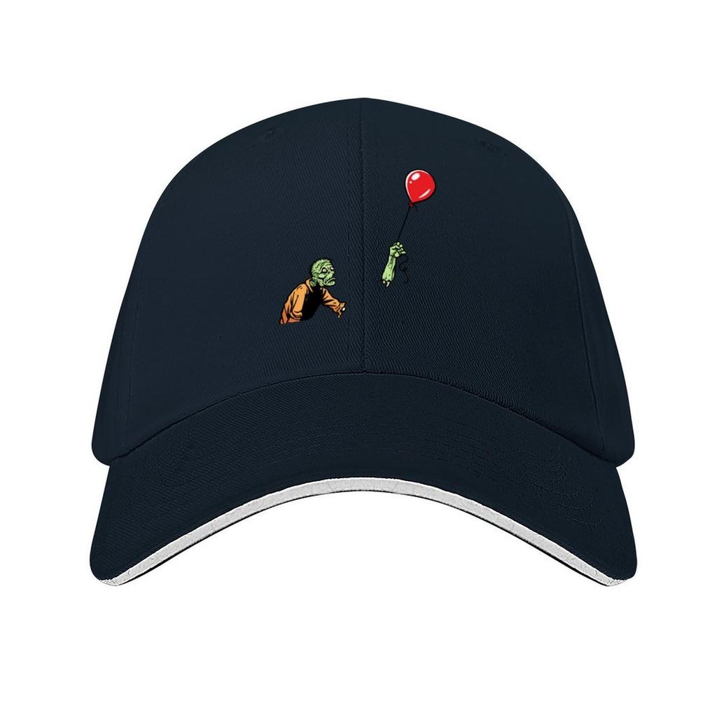 T-shirt Classique Zombie Triste avec Ballon Casquette de Baseball Chapeau de Golf Casquette pour Homme Nouveauté Chapeau Chapeau de Plage Visière de Plage pour Femme