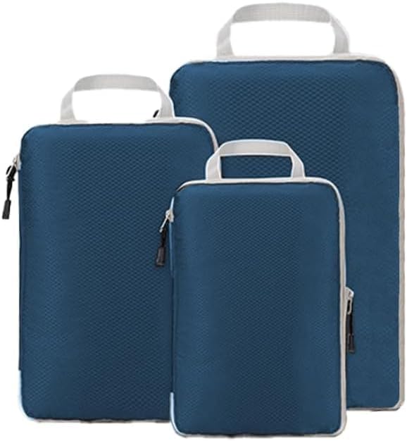 

Compression Packing Cubes for Travel, Luggage Packing Organizer Bag Compressible Expandable Organizer Cubes For Carry On Travel