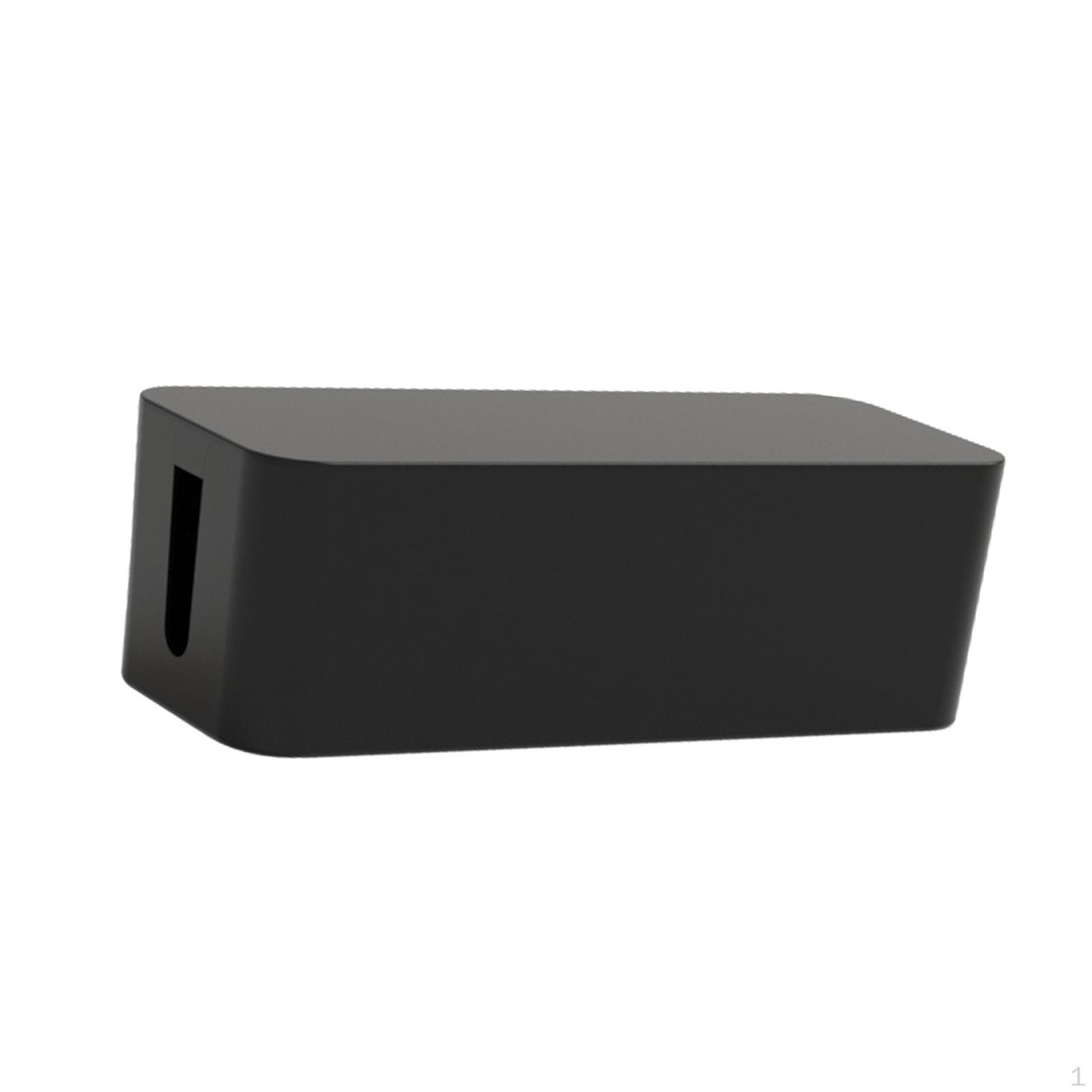 Box Desk Cable Management Solution Electrical for USB Black