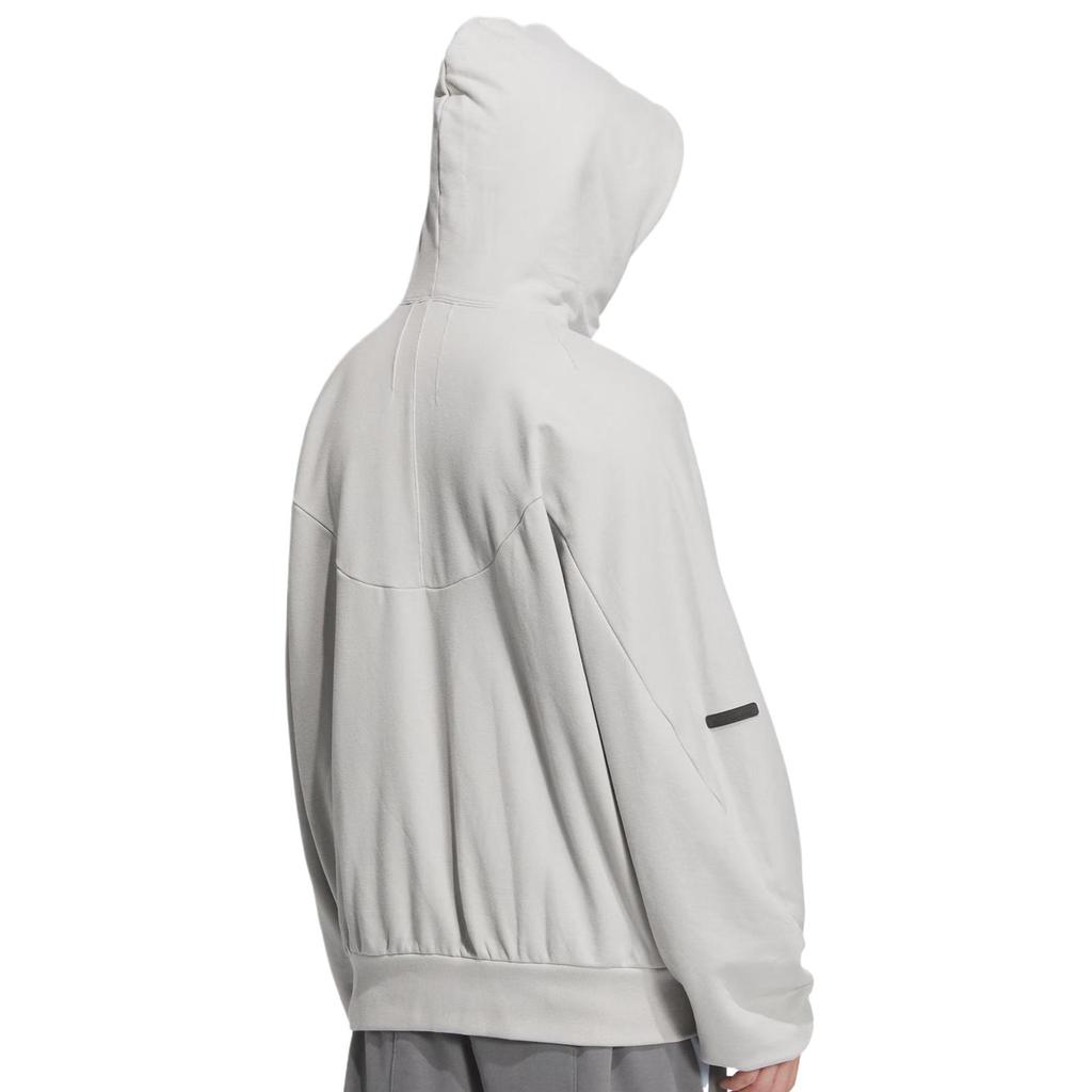 Adidas Fustl Hoody Sweat Quick-Drying Comfortable Soft Hooded Pullover Long Sleeve Sweatshirt Men Sweatshirt Light-Gray JM8605