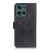For Motorola Edge 50 5G Case Stand Cowhide Texture PU Leather Phone Cover