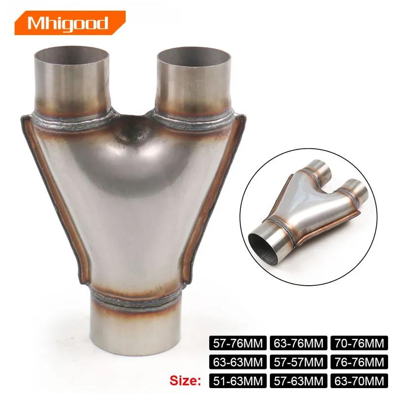 Adapter Y ze stali nierdzewnej 3” pojedynczy / 2,5” podwójny Uniwersalny Rura wydechowa