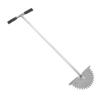 Manual Lawn Edger with Saw Tooth Blade Half Moon Edger Lawn Tool with T Grip Handle for Cleaning