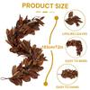 Brown Magnolia Leaf Garland, Artificial Magnolia Leaf Garland Realistic, Autumn Magnolias Leaf Artificial Garlands