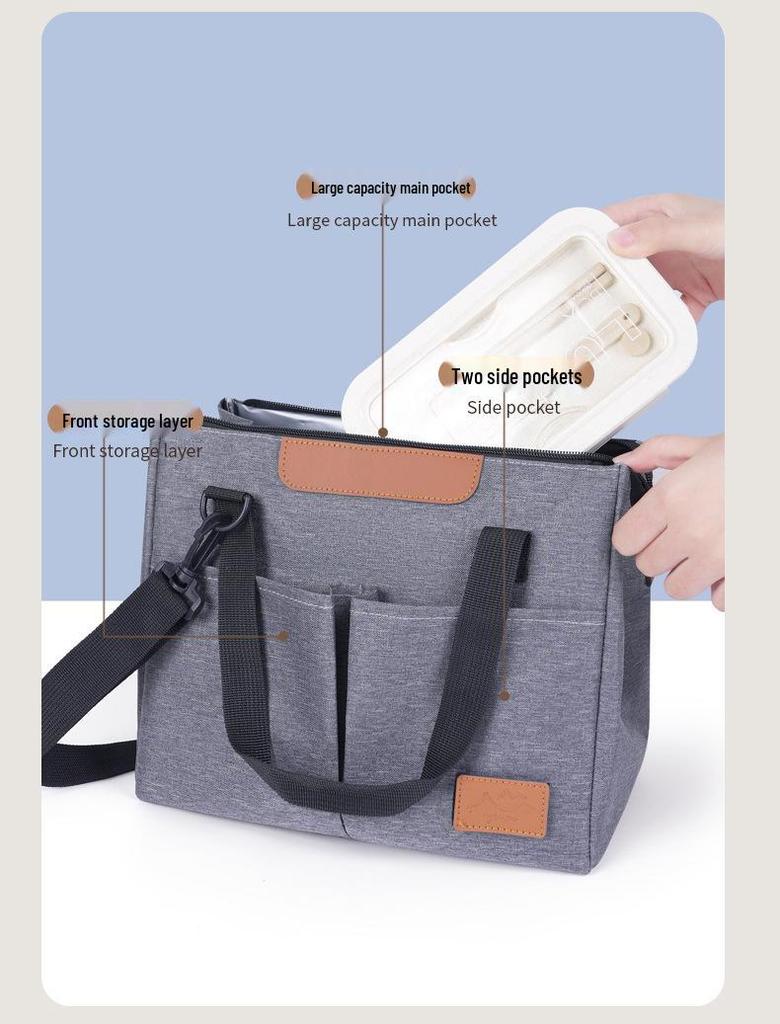 Triangle Large Capacity Insulated Travel Lunch Bag - Hot Selling Fashionable Fresh-Keeping Ice Pack Carrier