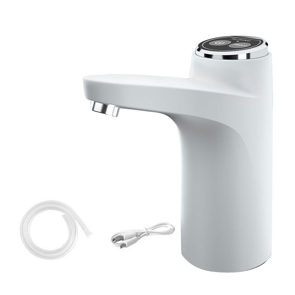 

USB Electric Drinking Water Pump Multifunctional Portable Smart Pumping Machine Tasteless Low Noise Operation for Party Kitchen білий