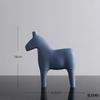 Wooden Horse Figurine Ornament Modern Minimalist Art Crafts For Living Room Bedroom Desktop Decoration