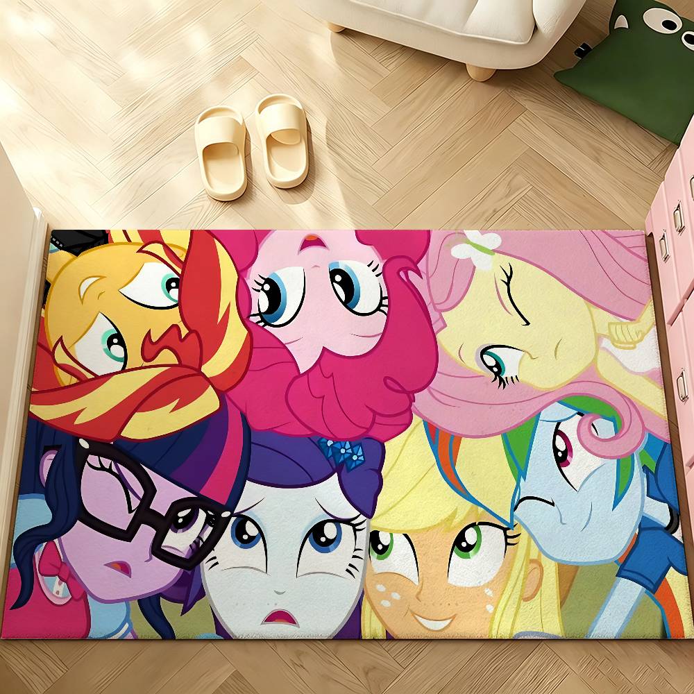 Cute M-My Little Pony-S Carpet Bathroom Anti-slip Mat Door Mat Home Decoration Mat Entrance Door Mat Scratch-resistant Door Mat